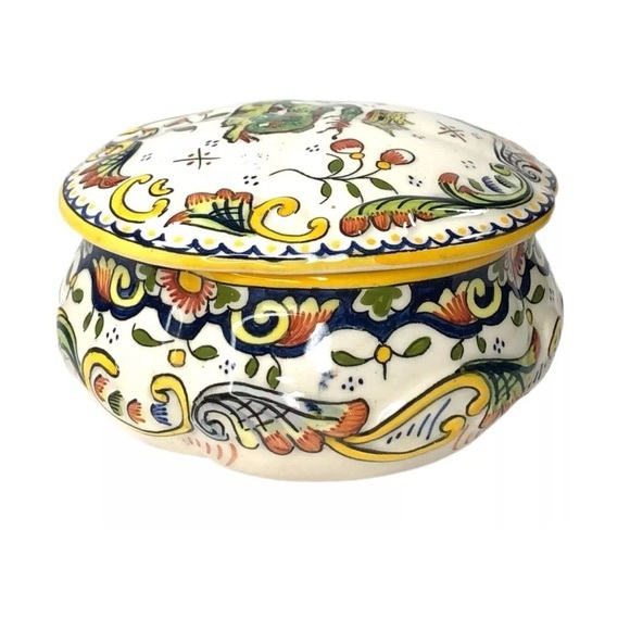 Vintage French Ceramic Lidded Bowl - Picture 1 of 6
